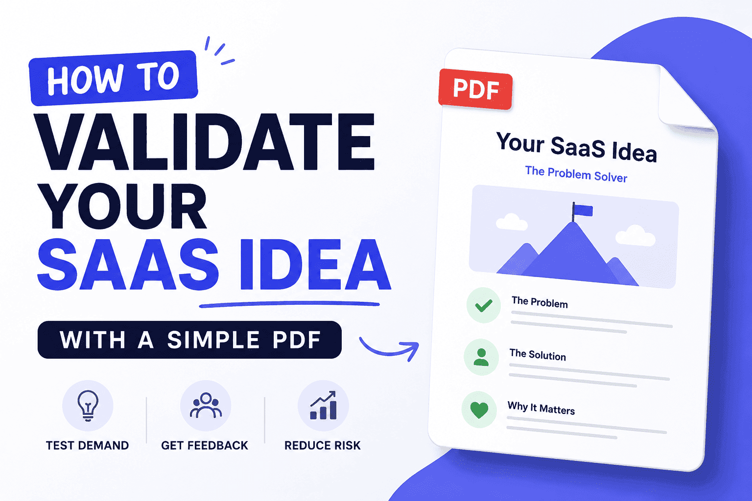 How to Validate Your SaaS Idea with a Simple PDF