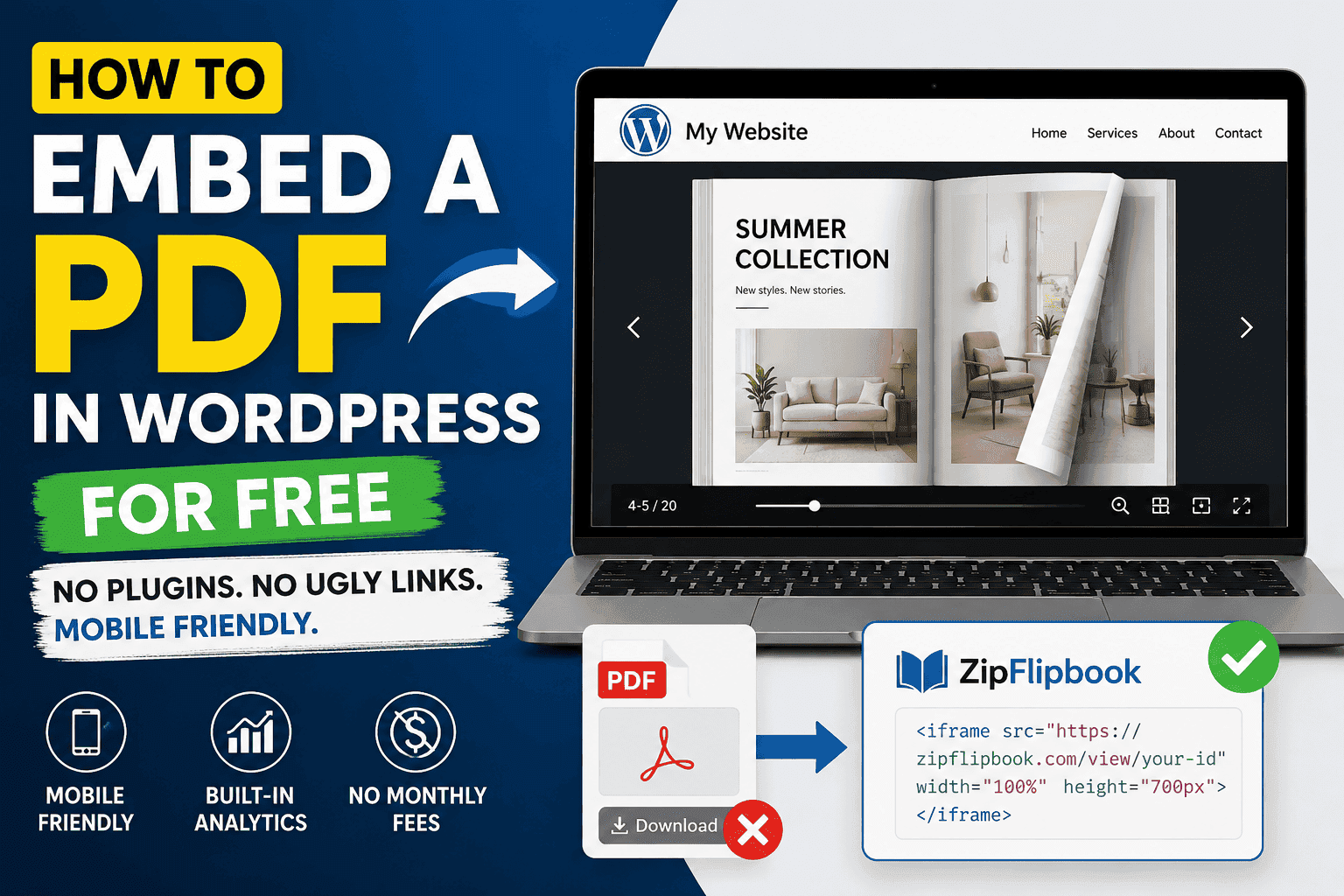 How to Embed a PDF in WordPress for Free