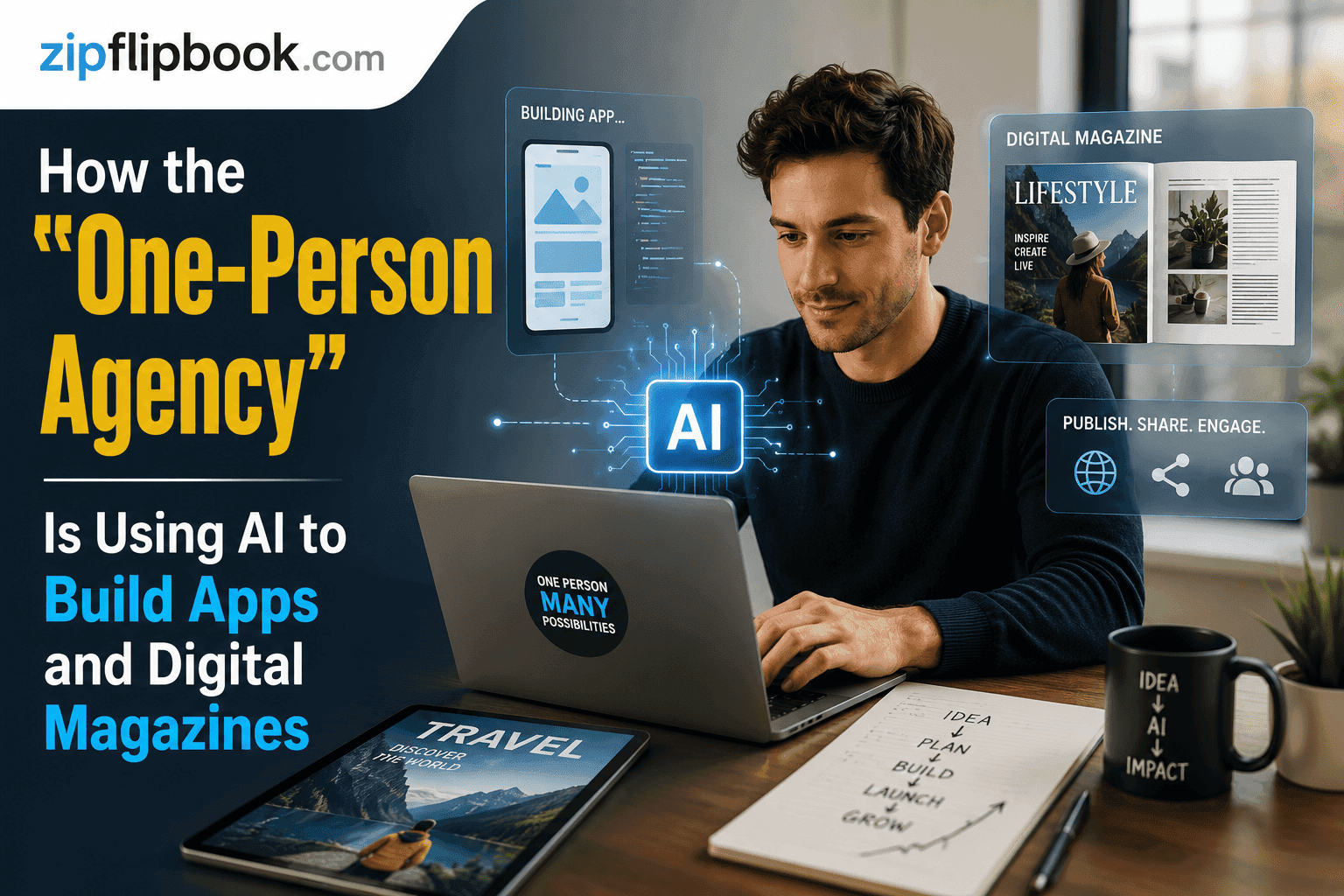 How the "One-Person Agency" Is Using AI to Build Apps and Digital Magazines
