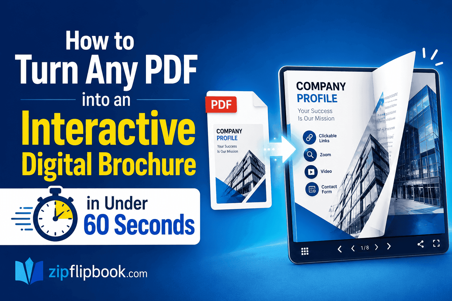 How to Turn Any PDF into an Interactive Digital Brochure in Under 60 Seconds