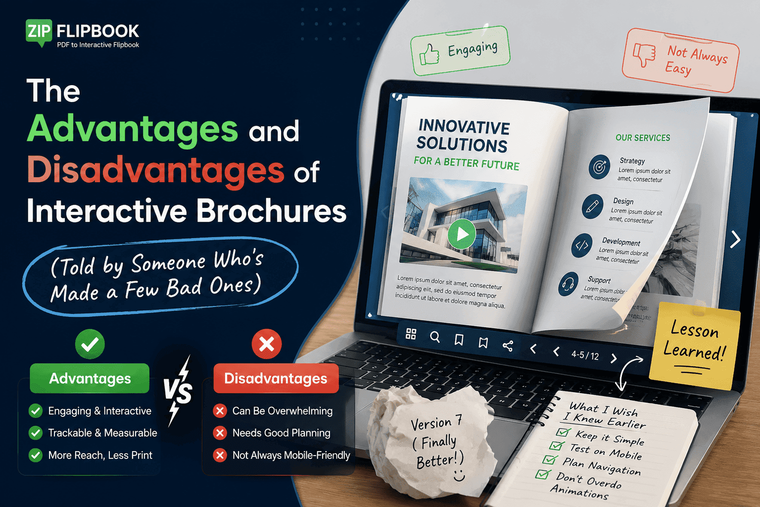 The Advantages and Disadvantages of Interactive Brochures (Told by Someone Who's Made a Few Bad Ones)