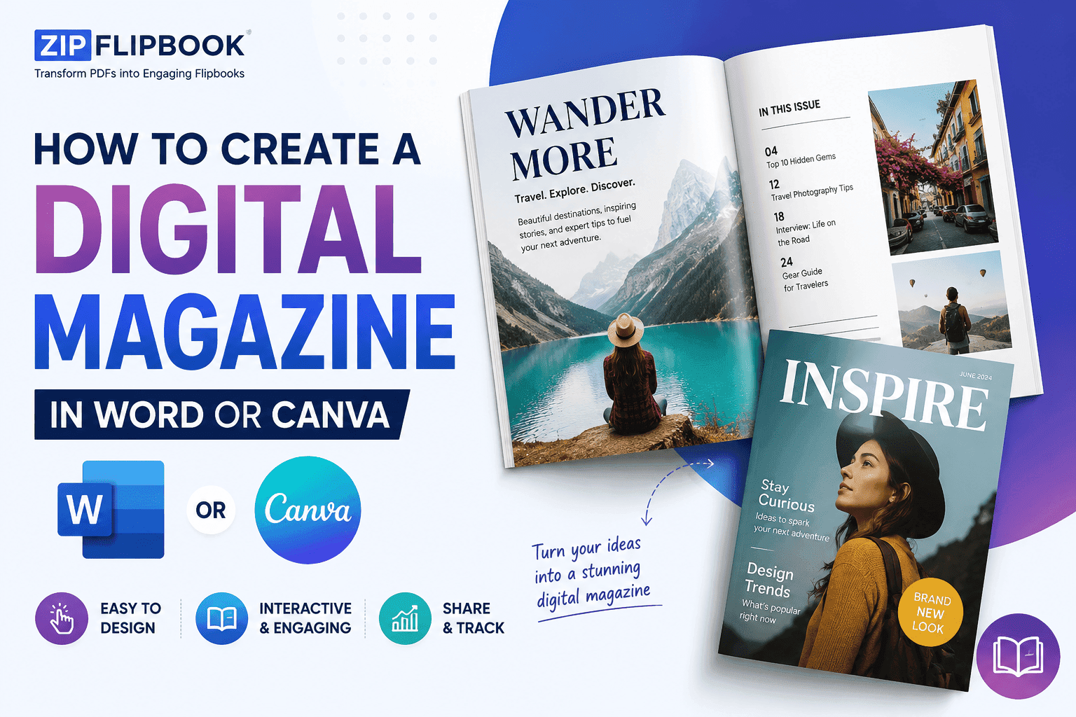 How to Create a Digital Magazine in Word or Canva