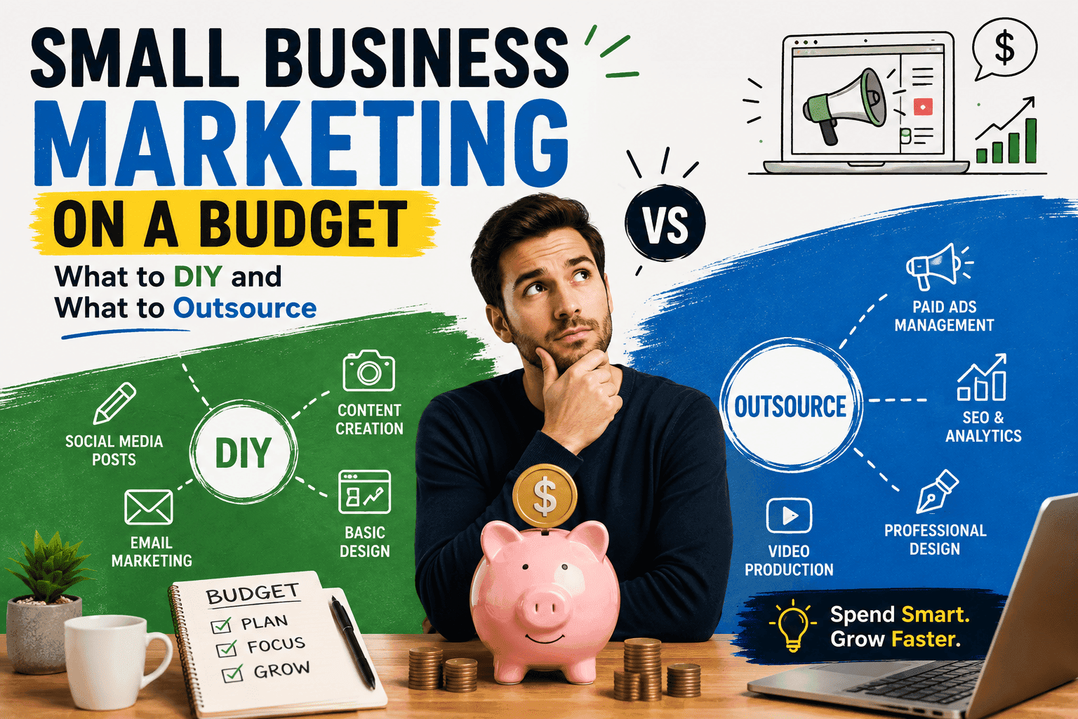 Small Business Marketing on a Budget: What to DIY and What to Outsource