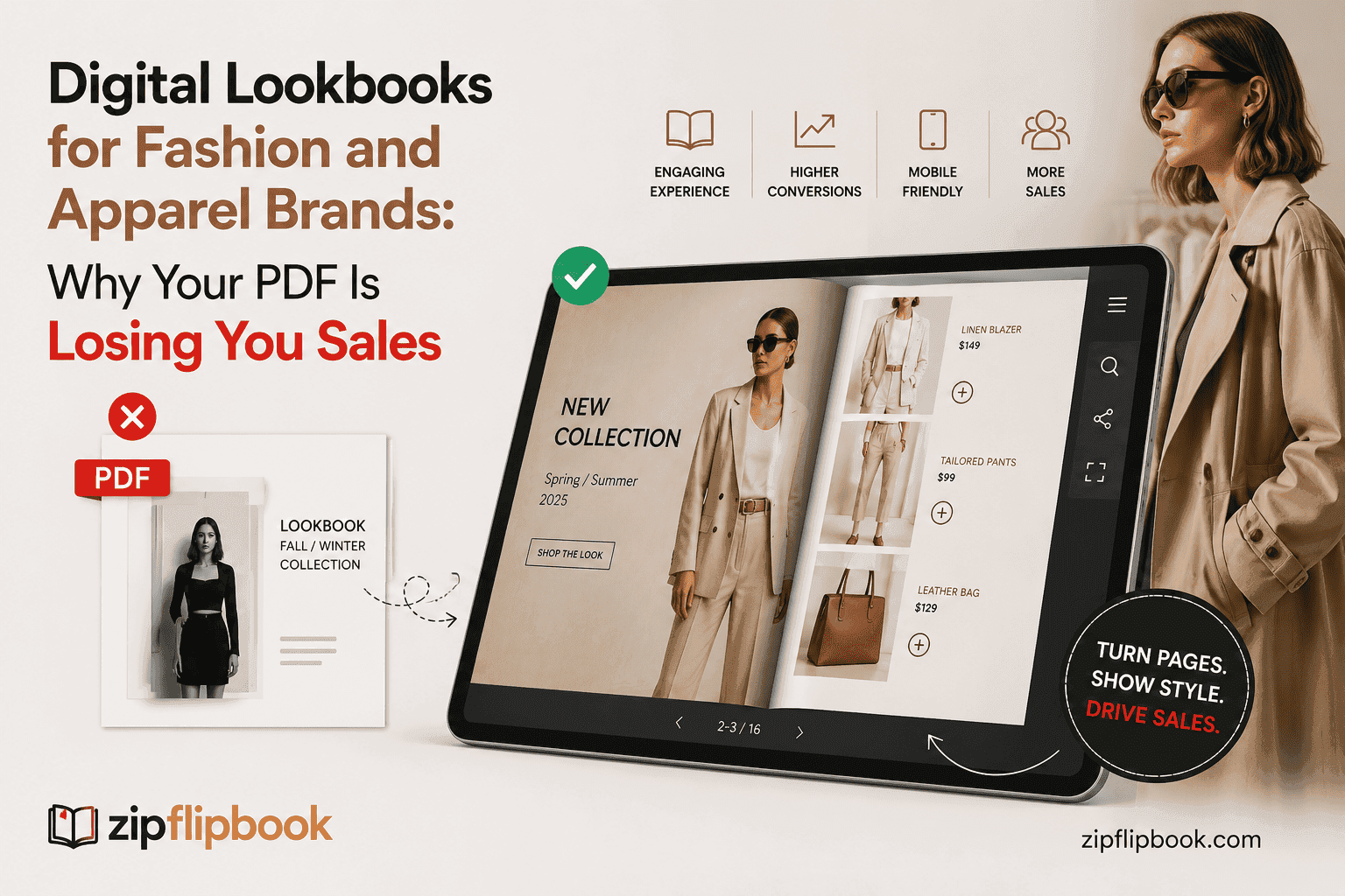 Digital Lookbooks for Fashion and Apparel Brands: Why Your PDF Is Losing You Sales