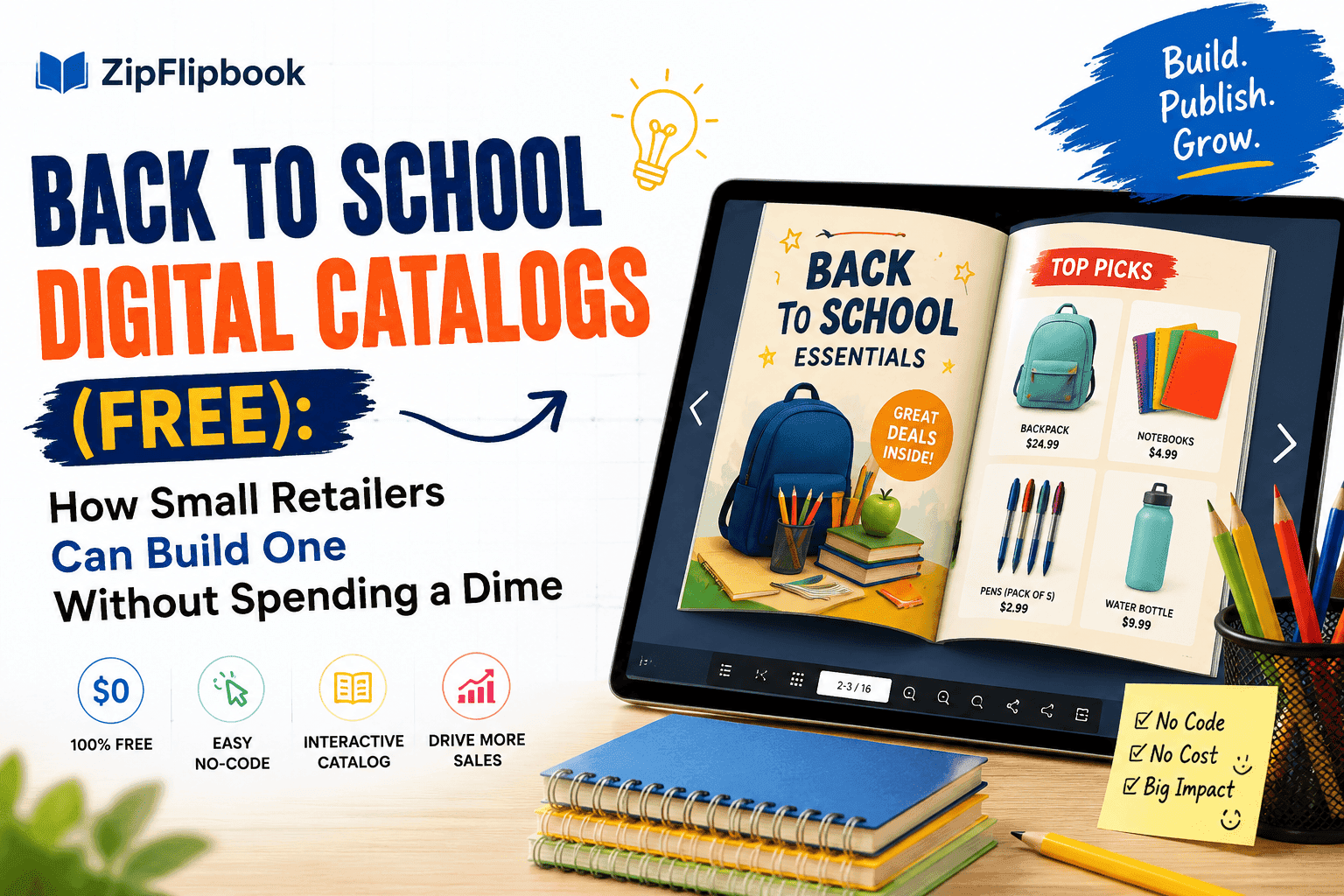 Back to School Digital Catalogs (Free): How Small Retailers Can Build One Without Spending a Dime