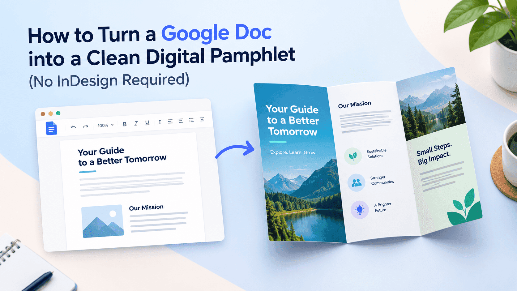 How to Turn a Google Doc into a Clean Digital Pamphlet (No InDesign Required)